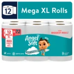 Angel Soft® Mega XL Rolls – 2-Ply, 480 Sheets, 12 Rolls