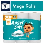 Angel Soft® Mega Rolls – 2-Ply, 320 Sheets, 9 Rolls