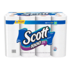 Scott 1000 Toilet Paper – 36 Rolls (1-Ply, 1,000 Sheets per Roll)