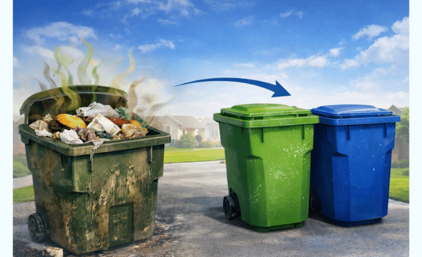 Dirty Bins Can Harbor Bacteria, Mold, and Odors That Affect Health