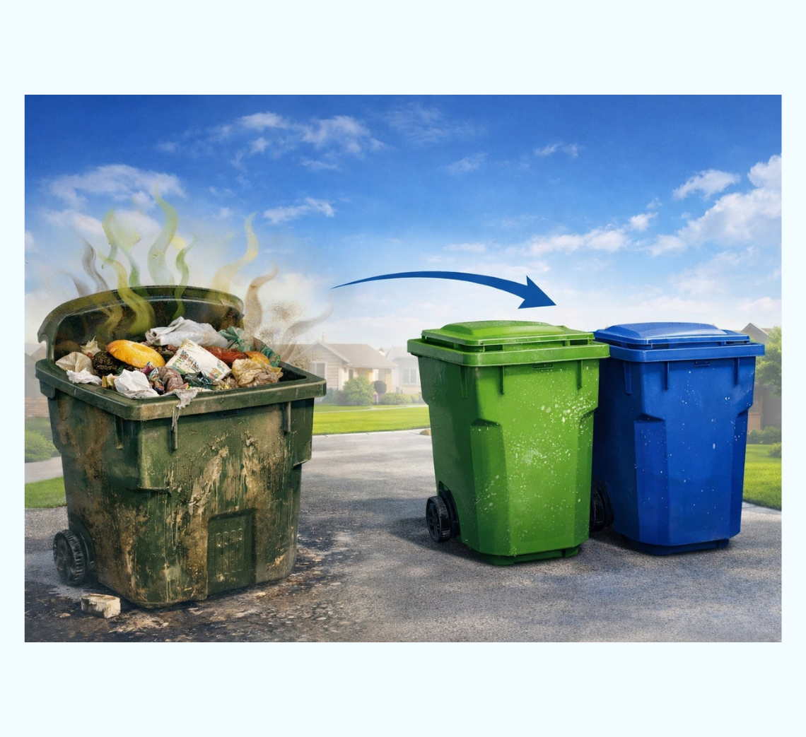 Dirty Bins Can Harbor Bacteria, Mold, and Odors That Affect Health